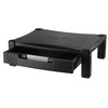 Kantek Adjustable Monitor/LCD/Printer/Laptop Stand, Single Level w/Drawer MS420